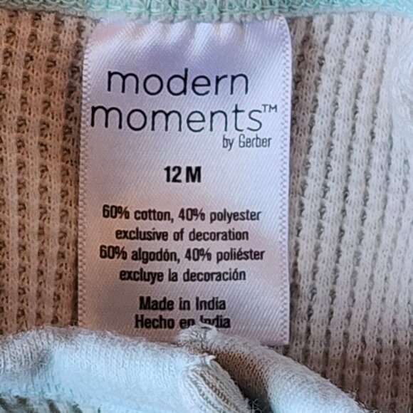 Modern Moments by Gerber Baby Girls Long Leg Romper Size 12 Months - Picture 6 of 6